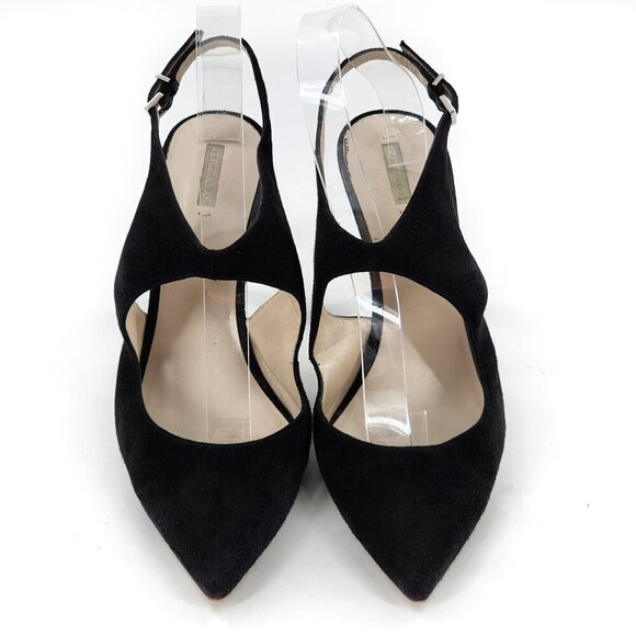 GIORGIO ARMANI Pumps Suede Leather Ankle Strap Heels - Picture 4 of 12